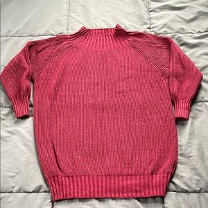 SHEIN Burgundy Cowl Neck Sweater